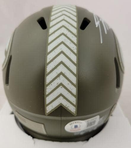 Jordy Nelson potpisao Green Bay Packers Sts Speed Mini Helmet Jsa COA-autograme NFL Mini Helmets
