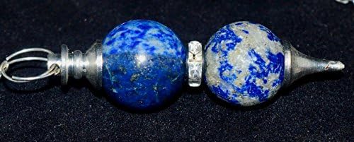 Excel Blue Lapis Lazuli Kvarcni kamen za ljuljanje sa 2 kamene kuglice
