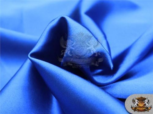 Poliester svilena satenska tkanina Kraljevsko plava / 58 široka / Prodaje se po dvorištu