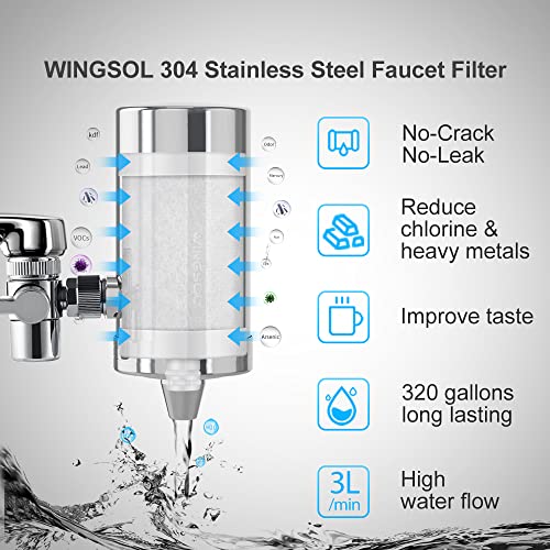 Filter za vodu od nehrđajućeg čelika, slavina, nosač za montiranje slavine, dodirnite filter za vodu, smanjuju
