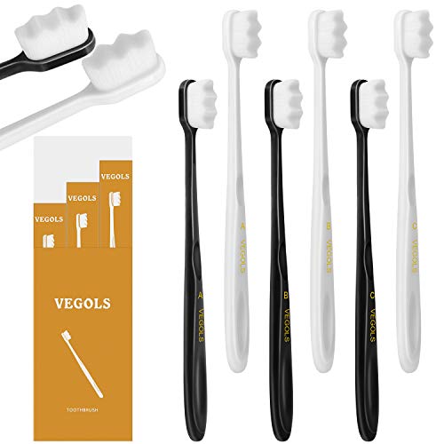 VEGOLS Adult Extra meka četkica za zube sa 20000 mekih čekinja, Micro Nano Manual četkice za zube za zaštitu