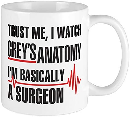 Grey's Anatomy Merchandise veruj mi Ja sam u osnovi hirurg šolja za kafu