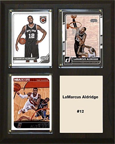 NBA San Antonio Spurs Lamarcrs Aldridge Tri kartonske ploče, smeđa, 8 x 10