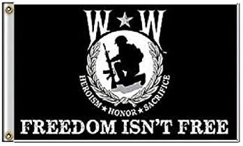AES 3x5 Wounded Warrior Freedom nije slobodna Zastava 3'x5 ' herojstvo Honor Sacrifice Banner uvodnici Super