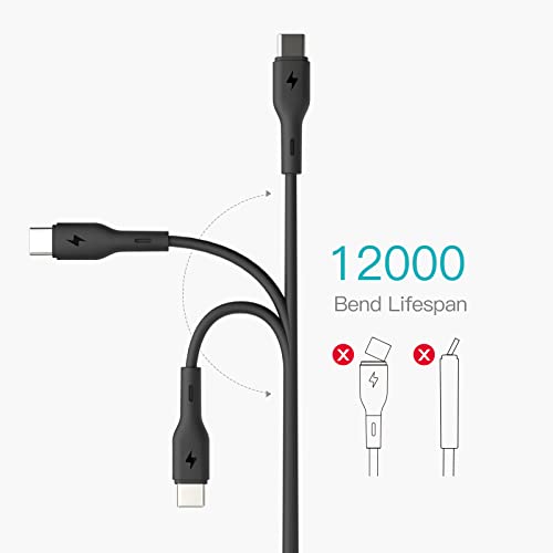 COBOSSIN USB C do USB C kabel 3FT, tip C Cord za punjenje 5A Brzi punjač kabel, USBC kabl za iPad Mini 6,