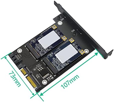 Solustre kompjuterski adapter PCI sa pretvaračem SSD za utor MSATA adapter nosača III i zamjena Dvostruki