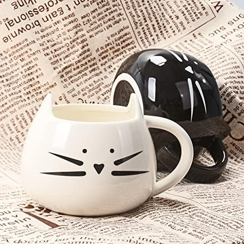ilyever 2 Pakovanje smiješna slatka mačka kafa čaj mlijeko keramička šolja Najbolji poklon za sve Holliday