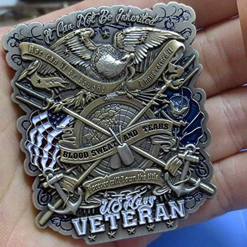 Američki mornarski veteran Ne može se naslijediti vojni servis po mjeri granični novčić