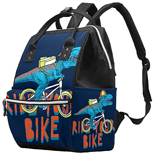 Dinosaur Bike Pelene tote torbe mammmy ruksak veliki kapacitet peppy torba za staračku torbu za njegu beba