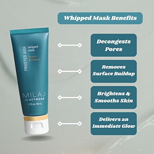 MILAJ Frosted Ash Probiotic & amp; kurkuma maska za lice | šlag hidratantna maska za lice & amp; Deep Pore