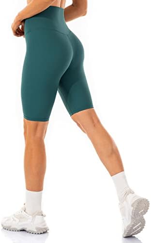 Lavento Ženski zagrljeni osjećaj biciklističke kratke hlače 6 / 10 - rebraste vježbe visokih struka joga