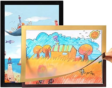Promjenjivi okvir za djecu, 2pcs Magnetni okviri za slike za djecu umjetnost, dječji umjetnički projekti