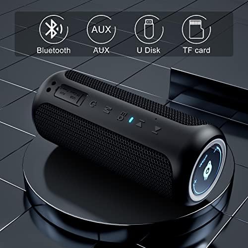 Ortizan Prijenosni Bluetooth zvučnik, 40W glasan Stereo zvuk, IPX7 vodootporni Bluetooth zvučnici sa Bluetooth