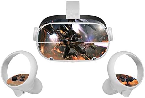 Duithaibroshop tamne vitezske naljepnice za film kožu za oculus Quest 2, VR slušalice i kontroleri naljepnice