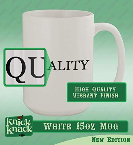 Knick Knack pokloni gerty-15oz keramička Bijela šolja za kafu, Bijela