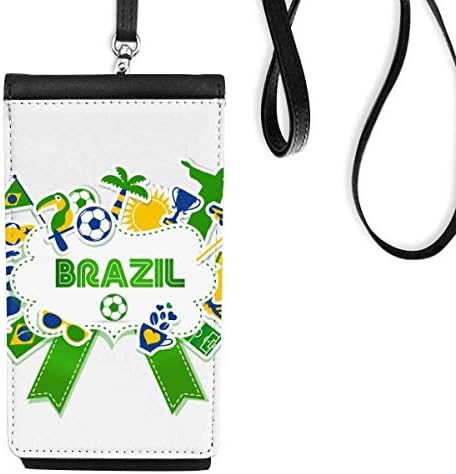 Nogometni fudbal Brazil Kulturni telefon Novčanik Torbica Viseća torbica za mobilne uređaje Crni džep