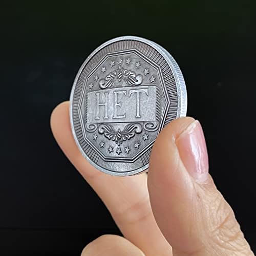 Ruska verzija odluke kovanica drevnog sivog sirnog metalnog novčića Da Ne Lucky Coin Retro Igra mali objekti