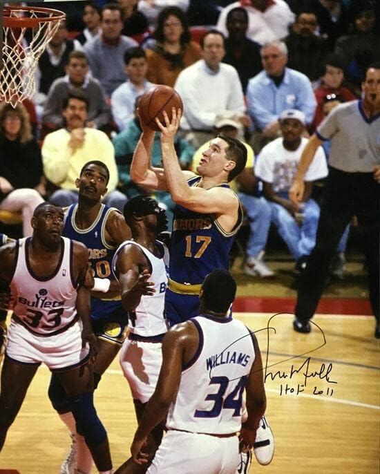 Chris Mullin autografirao / potpisao Zlatni državni ratnici 16x20 photo HOF 12518 - AUTOGREMENT NBA fotografije
