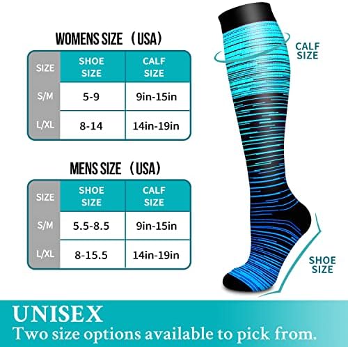 Blueenjoy Screteion Socks za ženske i muške cirkulacije - najbolja podrška medicinskim sestrama, trčanjem,