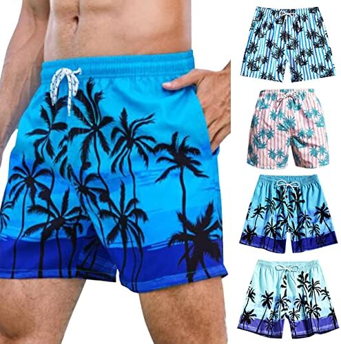 Muška kupaca za plivanje 7 inča Inseam Brzi suhi elastični struk odjeća za odmor Havajska tropska štampačka