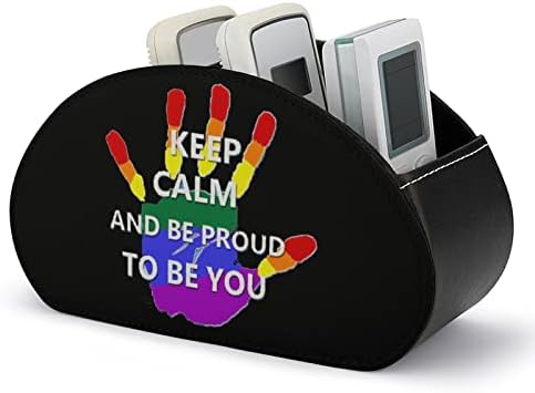Gay Pride LGBT ručni print Daljinski upravljač PU kožni daljinski kadiran za stolni stolni stolni stolni