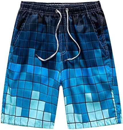 Muškarci Havajske kratke hlače Ležerne prilike Lagani kratki džepovi Brze suhe vruće hlače Plavi plaćeni