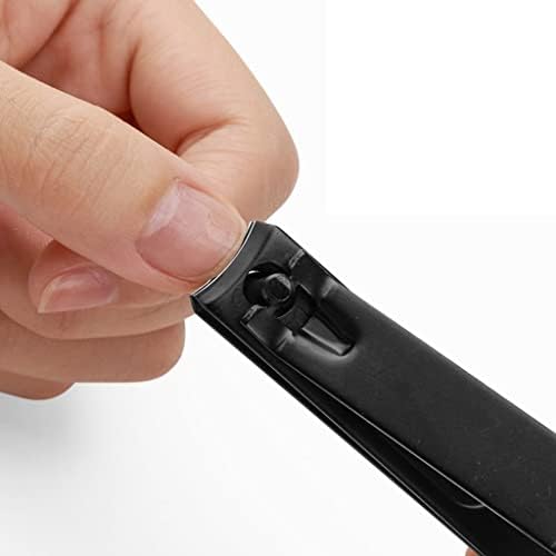 Gusta klip za nokte od nehrđajućeg čelika prijenosni crni rezač za nokte noktiju pleer nokti za nokte na