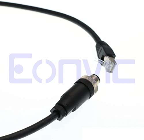 Eonvic M12 do RJ45 8pin muški ethernet kablovi Gigabitni kogneks industrijski fotoaparat oklopljeni kablovi
