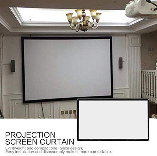 PBKINKM 16: 9 Prijenosni sklopivi zaslon projektora Zidna montirana kućna kino Kazalište 3D projekcijsko