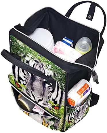 Guerotkr putnički ruksak, ruksak za torbu pelena, ruksak pelena, šumski bijeli tigar