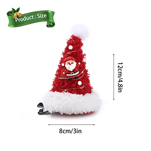 Jeairts LED božićne isječke za kosu Santa dlake šarene giller xmas glava božićne hat haljine za kosu stranke
