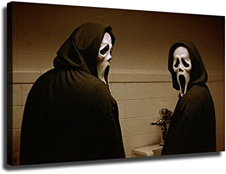 Scream Movie Covao Art - GhostFace - Noć vještica, horor Movie Poster Platnena slikarstvo Plakati i ispis