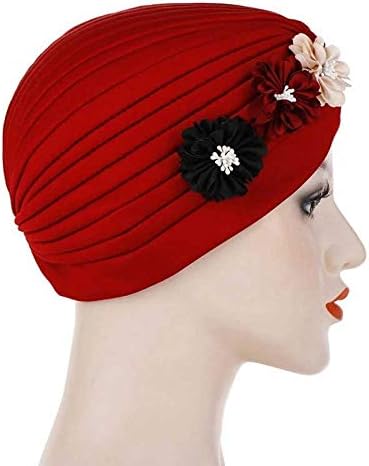XDSDDS modni cvijet turban crinklen unutrašnji hidžab kapa šešir čvrsti pamučni omotač podvlaka za žene