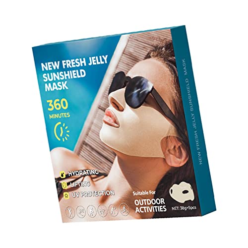 Kokiya 5kom Vanjska Gel maska Jelly Golf maska za hlađenje, hidratantna ženska Muška Patch Gel maska za