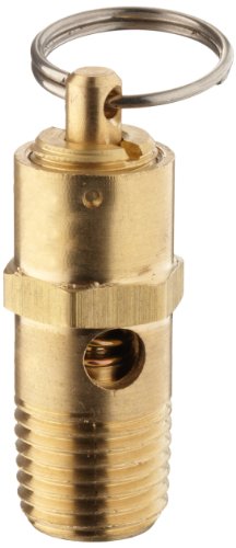 Kingston KSV10 serija mesingani asme kod niskog profila sigurnosni ventil, 175 PSI Podesni pritisak, 1/4