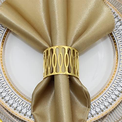 LMMDDP Dekor tablice izdubljeni držači prstena za salvete Serviette kopče za venčanicu Božićna večera