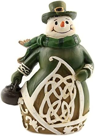 Roman Giftware Inc, Irska i keltska kolekcija, 6 H drvoreći irski snjegović, religiozni, inspirativni, izdržljiv