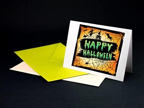 Alibbon Happy Halloween Pozadina jasne marke za izradu kartica i foto album Dekoracije, paukove mrežne markice,