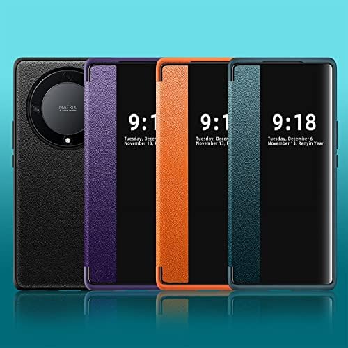 Mobilni telefon Flip Case kompatibilan sa Huawei Honor Magic5 Lite Case Clear View prozor, Magnetic Slim