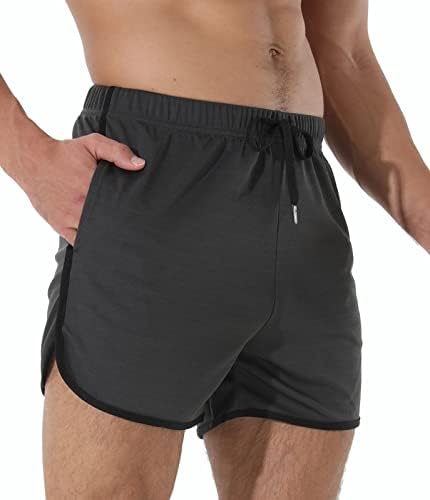 Suwangi muške kratke hlače 3 inča Brze suhi atletske kratke hlače za muškarce, disanje bodybuilding workout