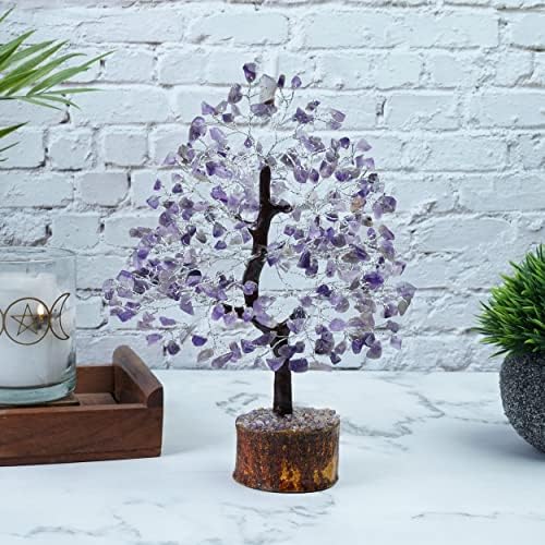 Kristalno stablo za ametist za pozitivnu energiju FENG SHUI Gemstone Tree Chakra Tree Ručno rađeni poklon