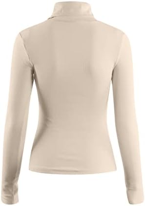 ylioge ženske vrhove čvrste boje dugih rukava turtleneck majice tanka pletena košulja za dno