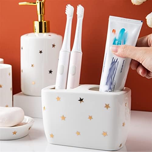 Slsfjlkj Star Wash Set Ceramic Nordic Kupatilo pribor za domaćinstvo za četkicu za zube za zube