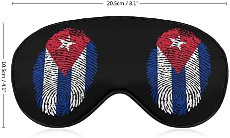 Kuba zastava prstena otiska za oči za oči za spavanje za spavanje sa podesivim remenkim blokovima lakih