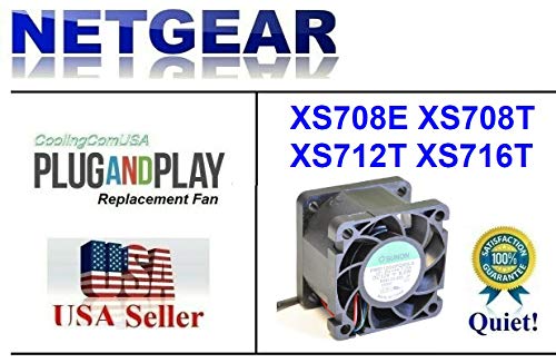Extracooling Novi zamenski ventilatori, kompatibilni za Netgear XS708E, XS716T, XS712T, XS712TV2