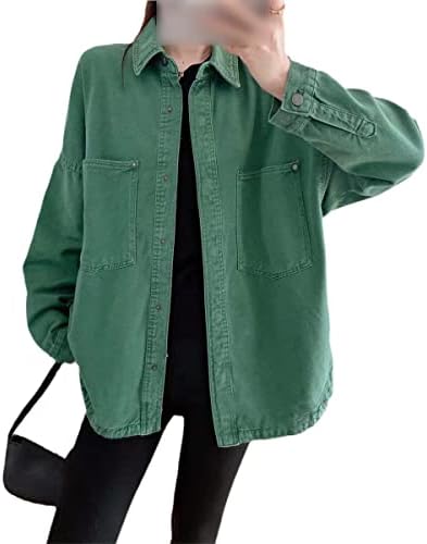 Proljeće Jesen Ženska moda Ležerne prilike traper jakne velike veličine Retro dugih rukava ženski modni