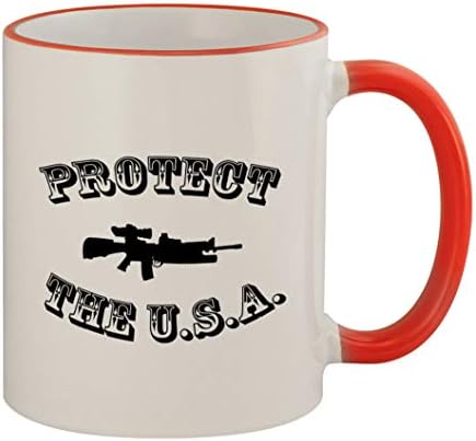 Zaštitite SAD 211 - lijepa smiješna šolja za kafu 11oz Red Handle