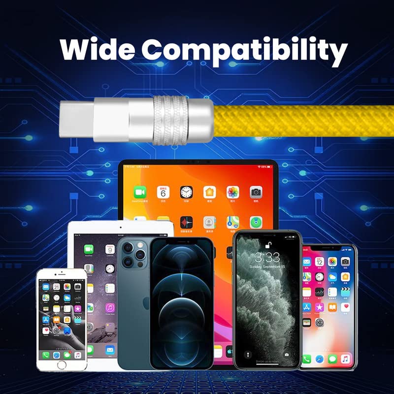 Bucmasty Rainbow Šareni bucmast kabel izdržljiv najlonski pleteni kabel USB tip C kabel za mobitele, Android