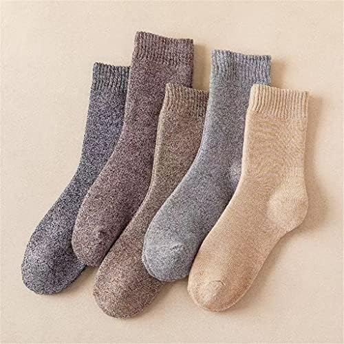 Slatiom 5 parova zgušnjavati muške vunene čarape pamučni ručnik drže tople zimske čarape muške debele termalne
