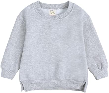 Gornje bebe Dječja plus dukserica Fleece pulover u boji čvrsti kaput Djevojke vrhovi srednje djevojke odjeću